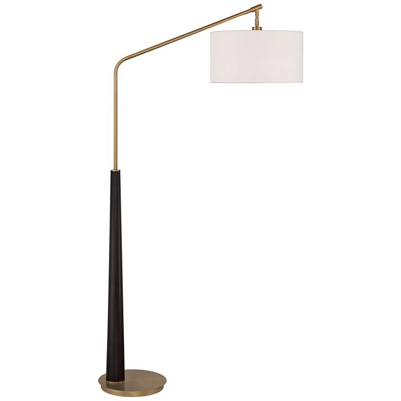 Image 3 Possini Euro Pilar 72 1/2" Warm Gold and Espresso Arc Floor Lamp