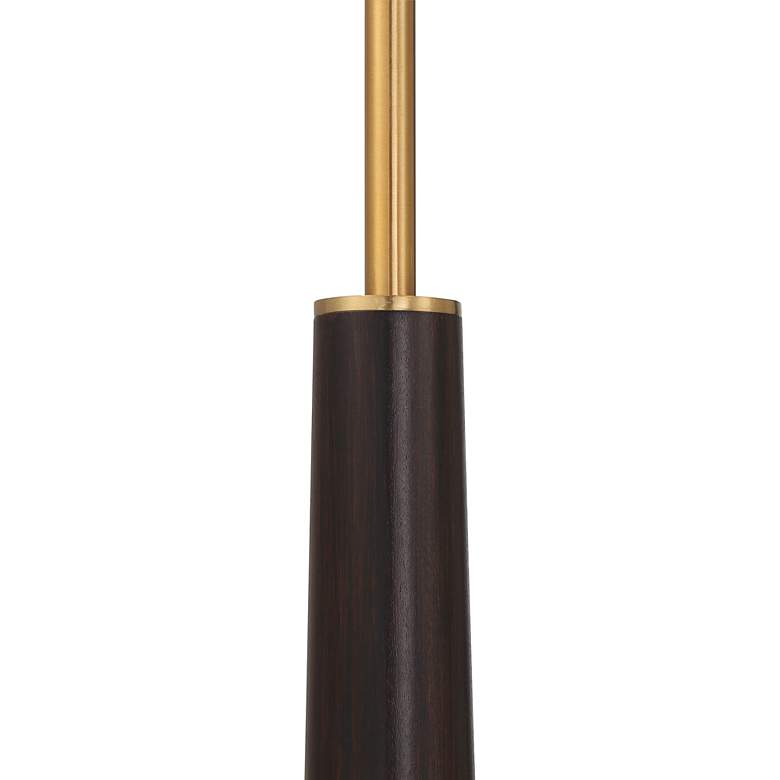 Image 7 Possini Euro Pilar 72 1/2" Warm Gold and Espresso Arc Floor Lamp more views