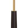 7_Possini Euro Pilar 72 1/2" Warm Gold and Espresso Arc Floor Lamp more views