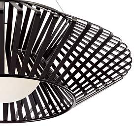 Image4 of Possini Euro Planet 31 1/2" Wide Black Finish Modern Chandelier more views