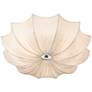 Possini Euro Planetarium 21" Wide Modern White Fabric Ceiling Light