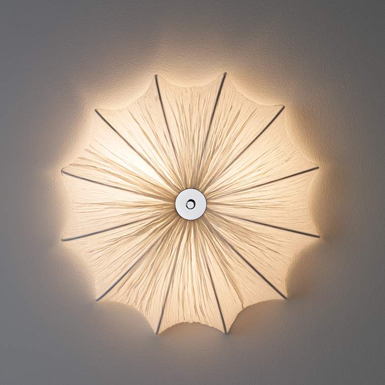 Image 6 Possini Euro Planetarium 21" Wide Modern White Fabric Ceiling Light more views