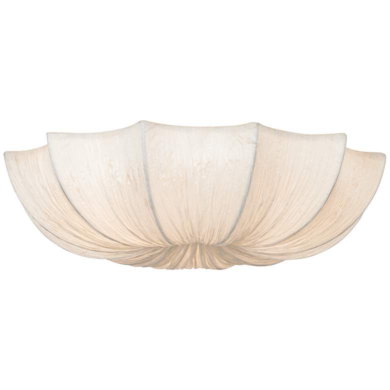 Image 7 Possini Euro Planetarium 21 inch Wide Modern White Fabric Ceiling Light more views