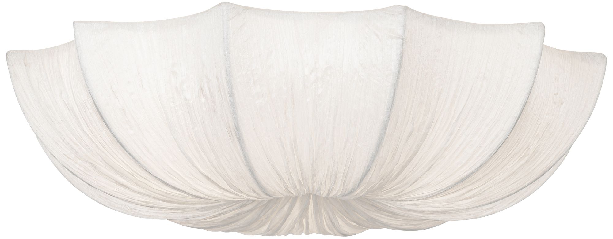 Possini Euro Planetarium 21" Wide Modern White Fabric Ceiling Light