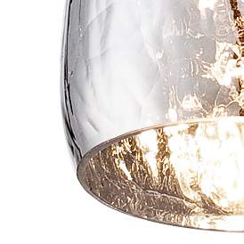 Image3 of Possini Euro Portico 5" Wide Modern Crackle Glass Mini Pendant more views