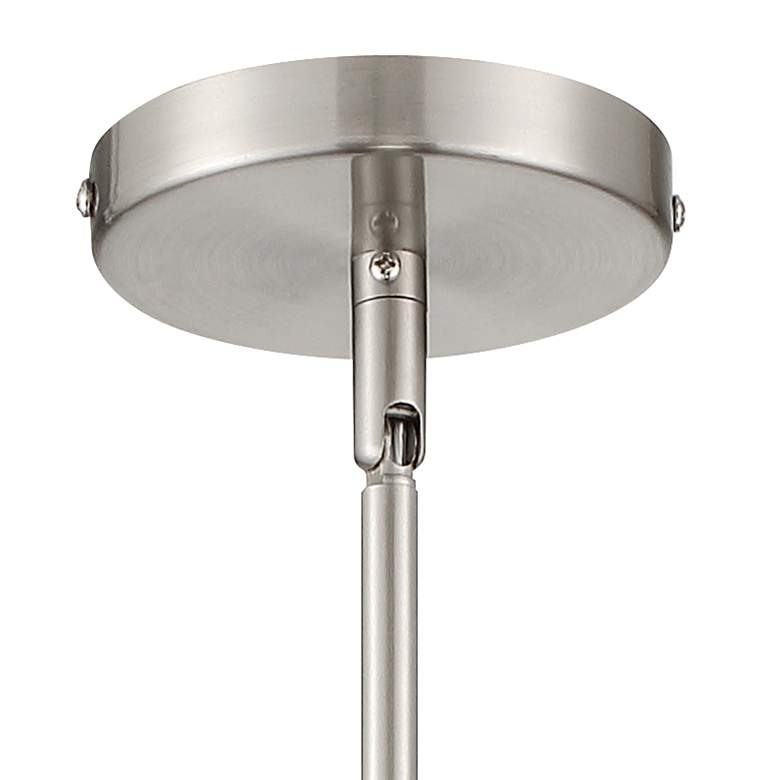 Image 4 Possini Euro Posey 13" Black and Brushed Nickel Dome Pendant Light more views