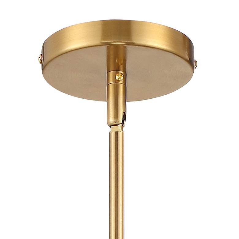 Image 4 Possini Euro Posey 9 1/2" Wide Black and Brass Dome Mini Pendant more views