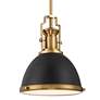 Watch A Video About the Possini Euro Posey Black and Brass Dome Mini Pendant