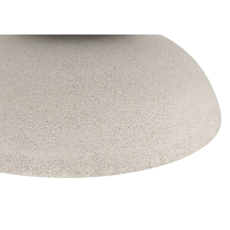 Image 3 Possini Euro Positano 14" Wide Gray Cement Ceiling Light more views