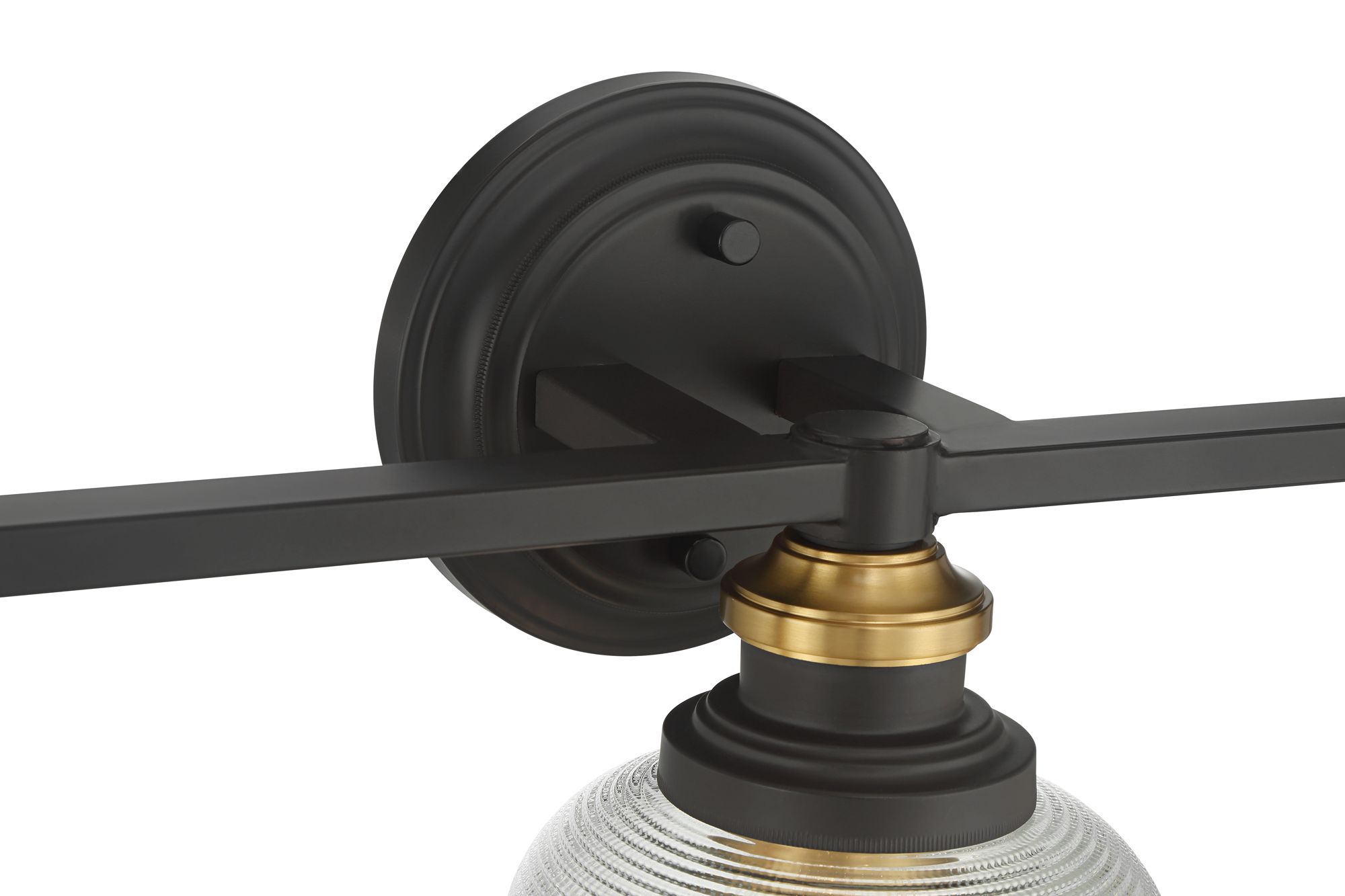 Image 4 Possini Euro Poway 42 1/2"W Dark Bronze and Glass 5-Light Bath Light more views