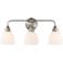 Possini Euro Powder 22" Wide Brushed Nickel 3-Light Bath Light