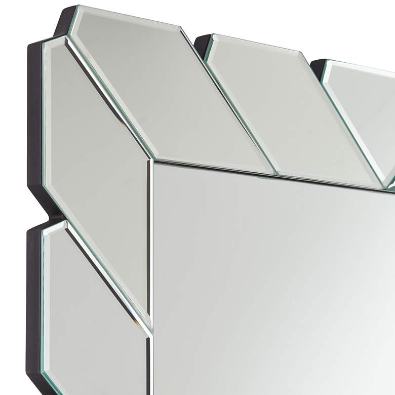 Image 3 Possini Euro Prandini 28 inch x 38 inch Rectangular Edge Wall Mirror more views