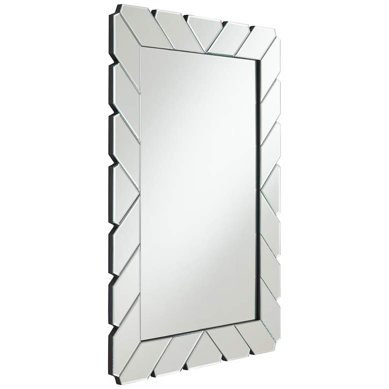 Image 6 Possini Euro Prandini 28 inch x 38 inch Rectangular Edge Wall Mirror more views