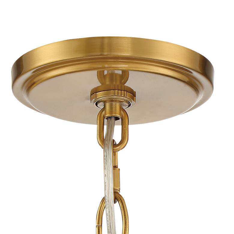 Image 6 Possini Euro Prava 21 1/2" Classic Brass 4-Light Crystal Chandelier more views
