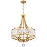 Watch A Video About the Possini Euro Prava 4 Light Luxe Modern Crystal Chandelier