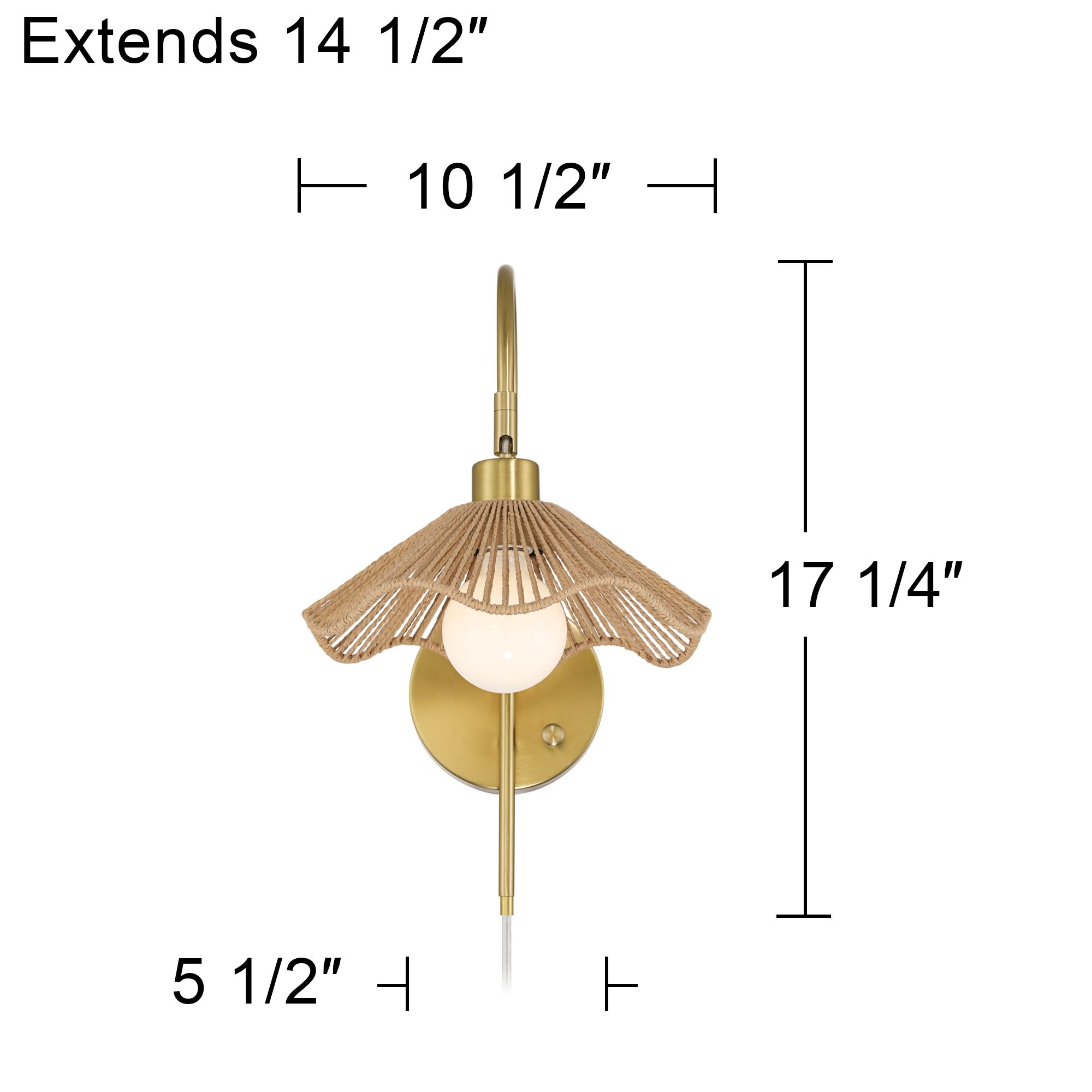 Watch A Video About the Possini Euro Primrose Brass and Sea Grass Plug-In Wall Lamp