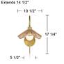 Watch A Video About the Possini Euro Primrose Brass and Sea Grass Plug-In Wall Lamp