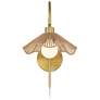 7_Possini Euro Primrose 17 1/4" H Brass Plug-In Wall Lamp Set of 2 more views