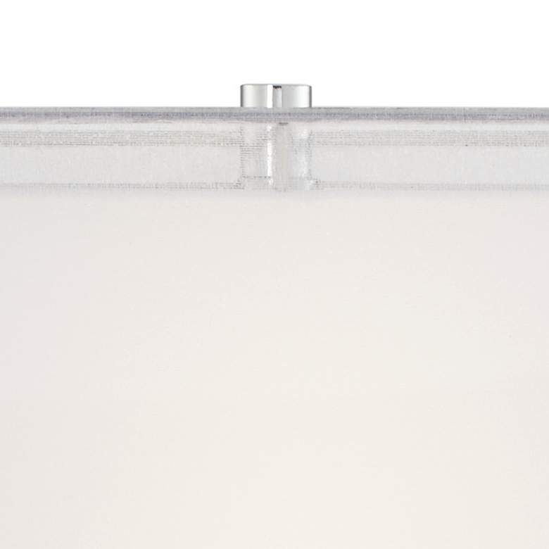 Image 2 Possini Euro Proxima 28 inch Chrome Table Lamp with Black Marble Riser more views