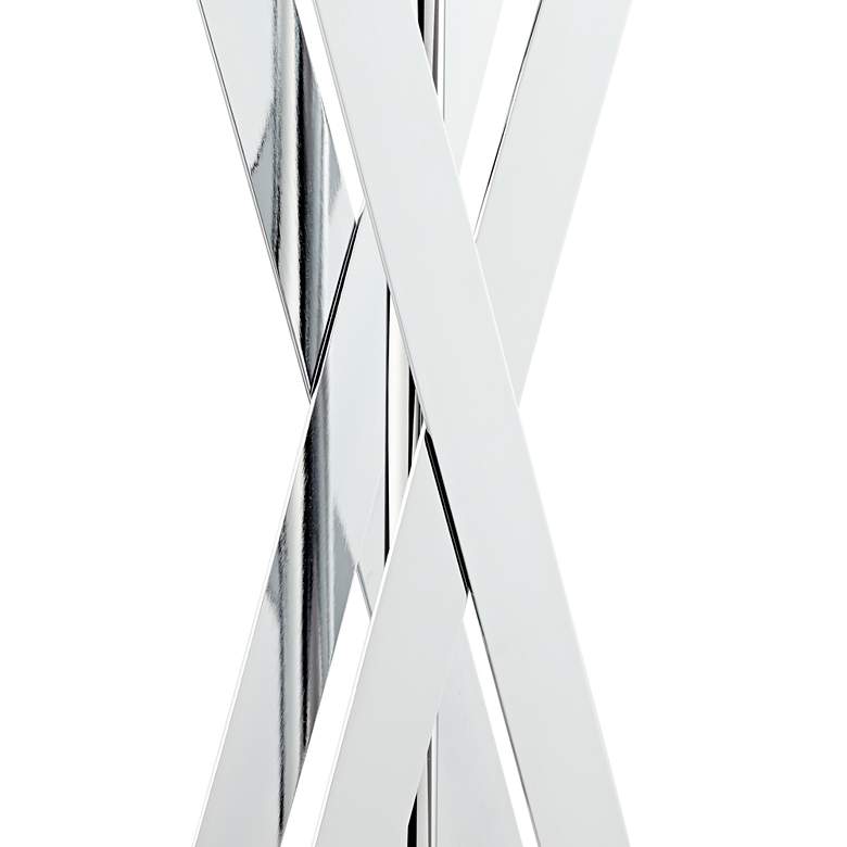 Image 4 Possini Euro Proxima 28" Chrome X-Shaped Modern Table Lamps Set of 2 more views