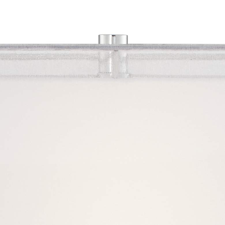 Image 4 Possini Euro Proxima 28" Double Shade Modern Chrome Table Lamp more views
