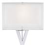 Possini Euro Proxima 28" Double Shade Modern Chrome Table Lamp in scene