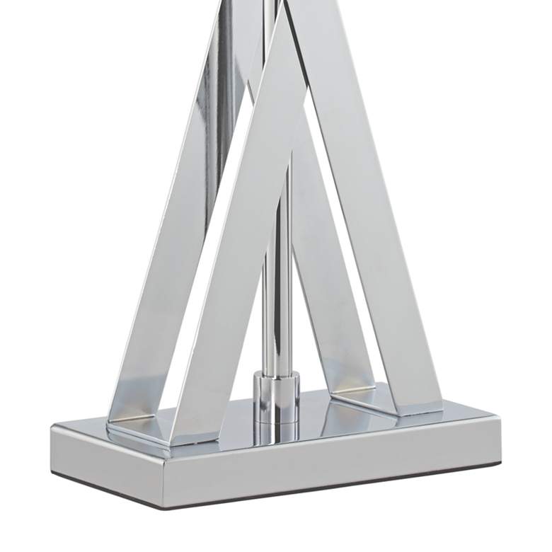 Image 7 Possini Euro Proxima 28" Double Shade Modern Chrome Table Lamp more views