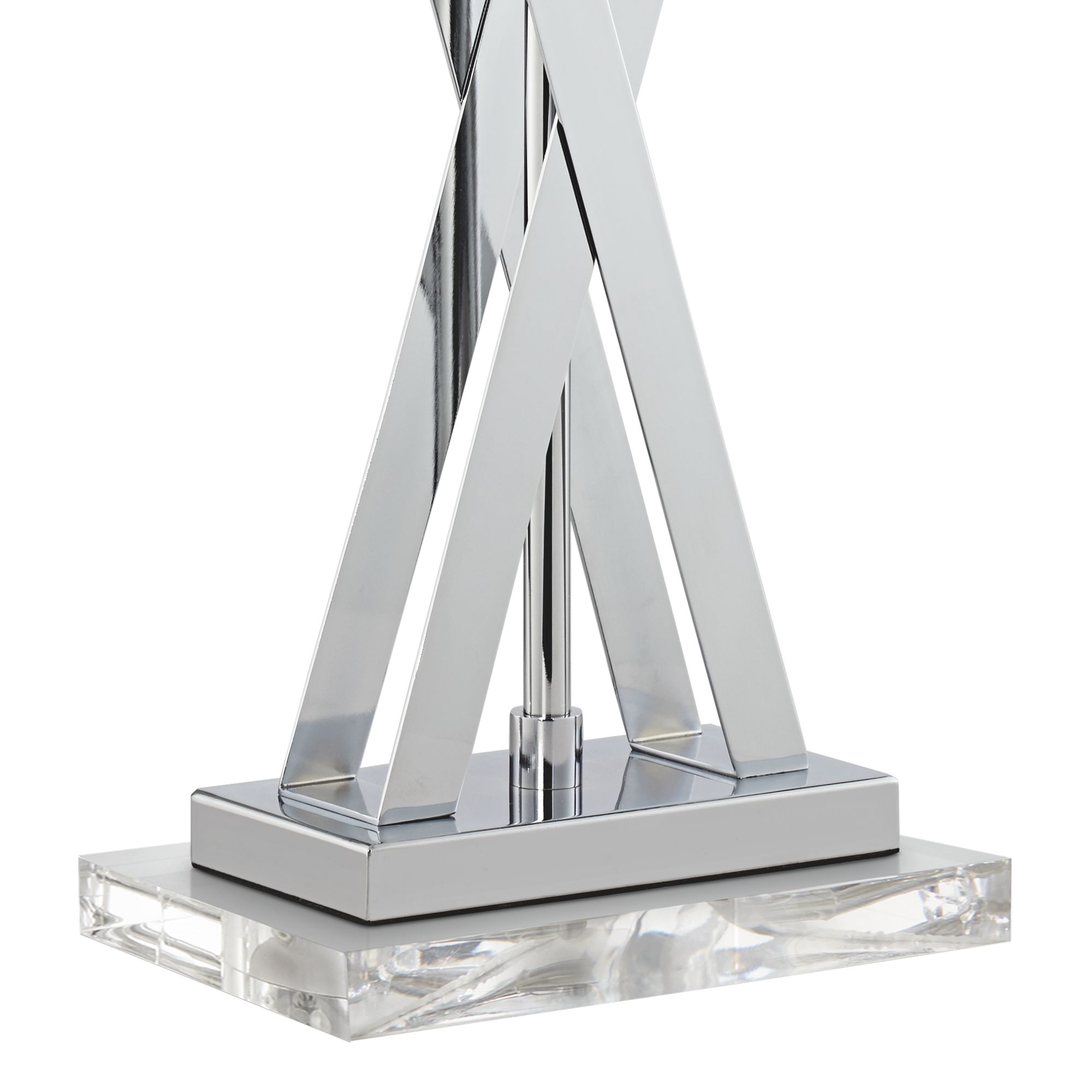 Image 5 Possini Euro Proxima 28" Modern Chrome Lamp with Acrylic Riser more views