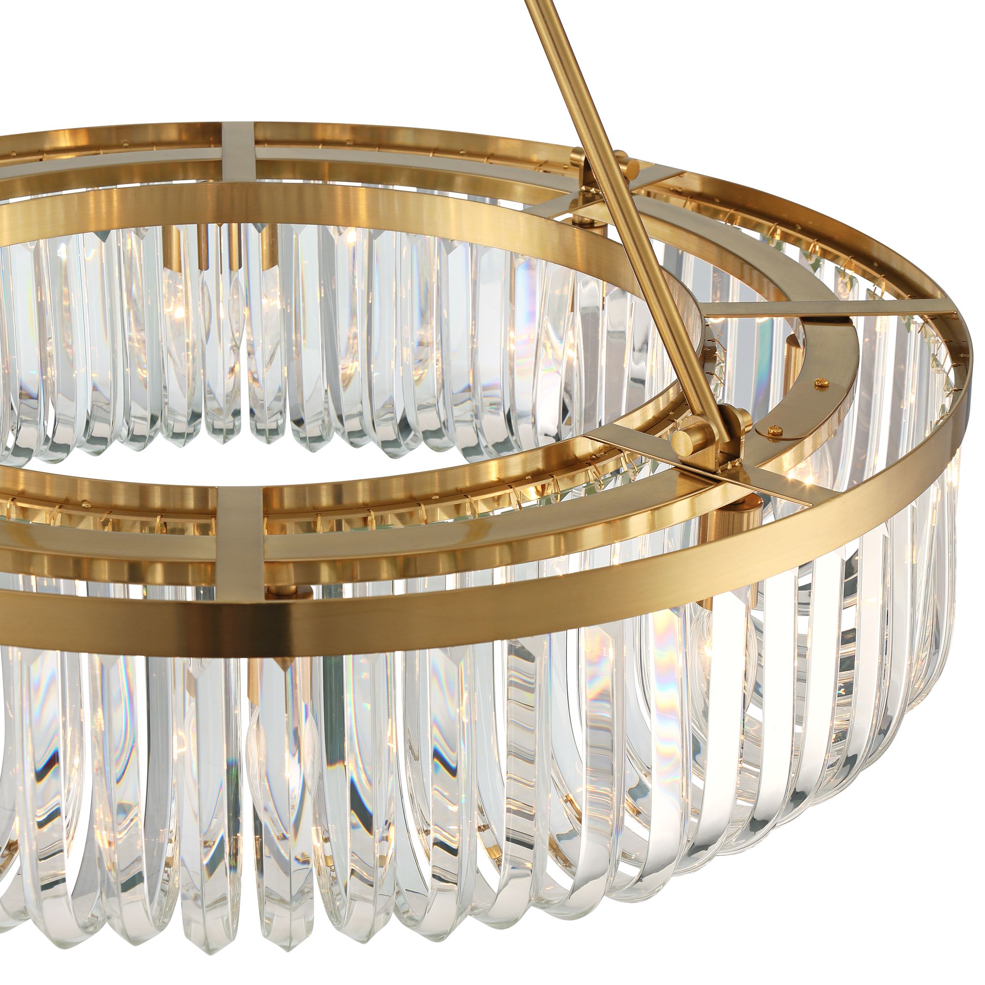 Image 6 Possini Euro Pruitt 28" Wide Soft Gold 8-Light Ceiling Light more views