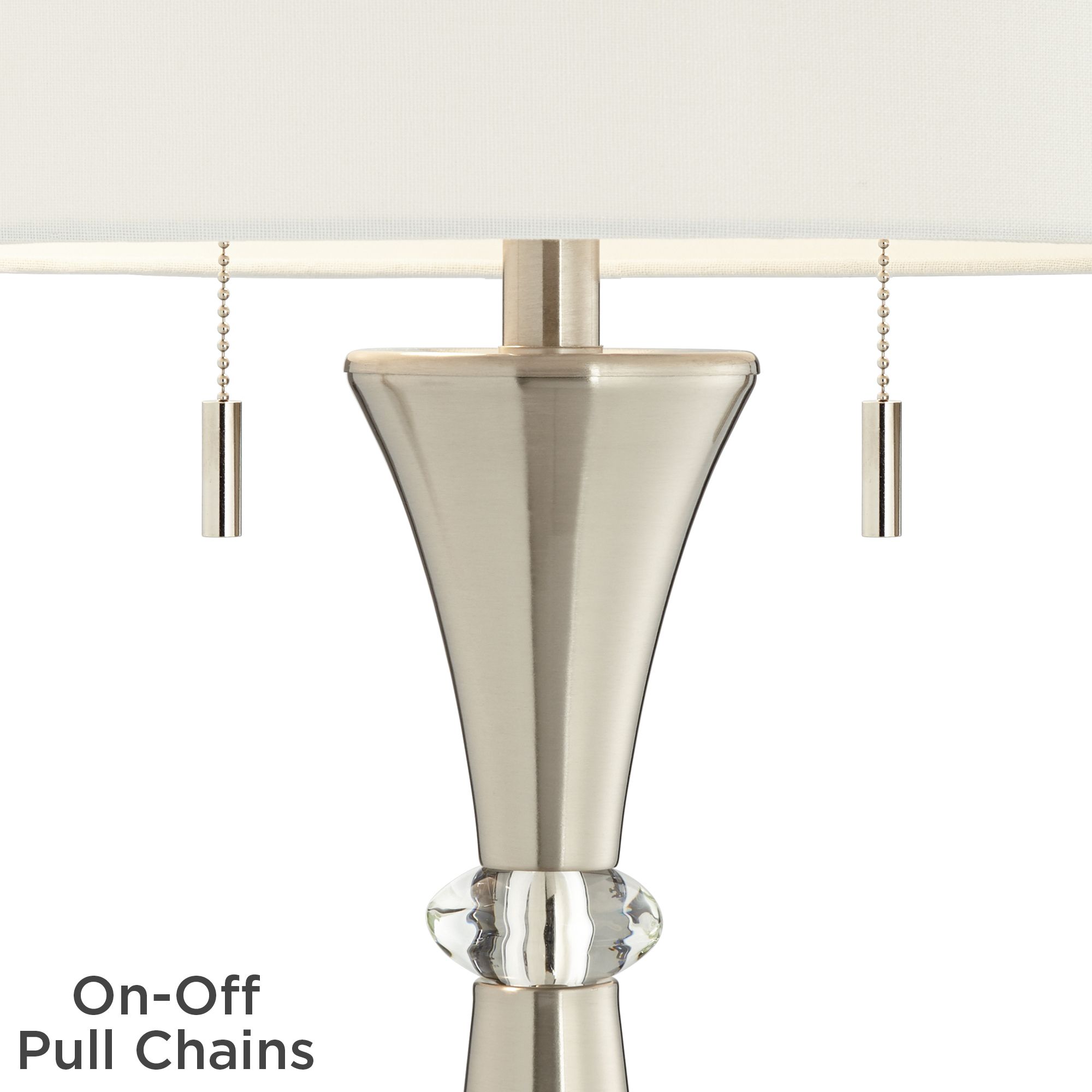 Image 4 Possini Euro Rachel 28" Column Table Lamps Set of 2 with Smart Sockets more views