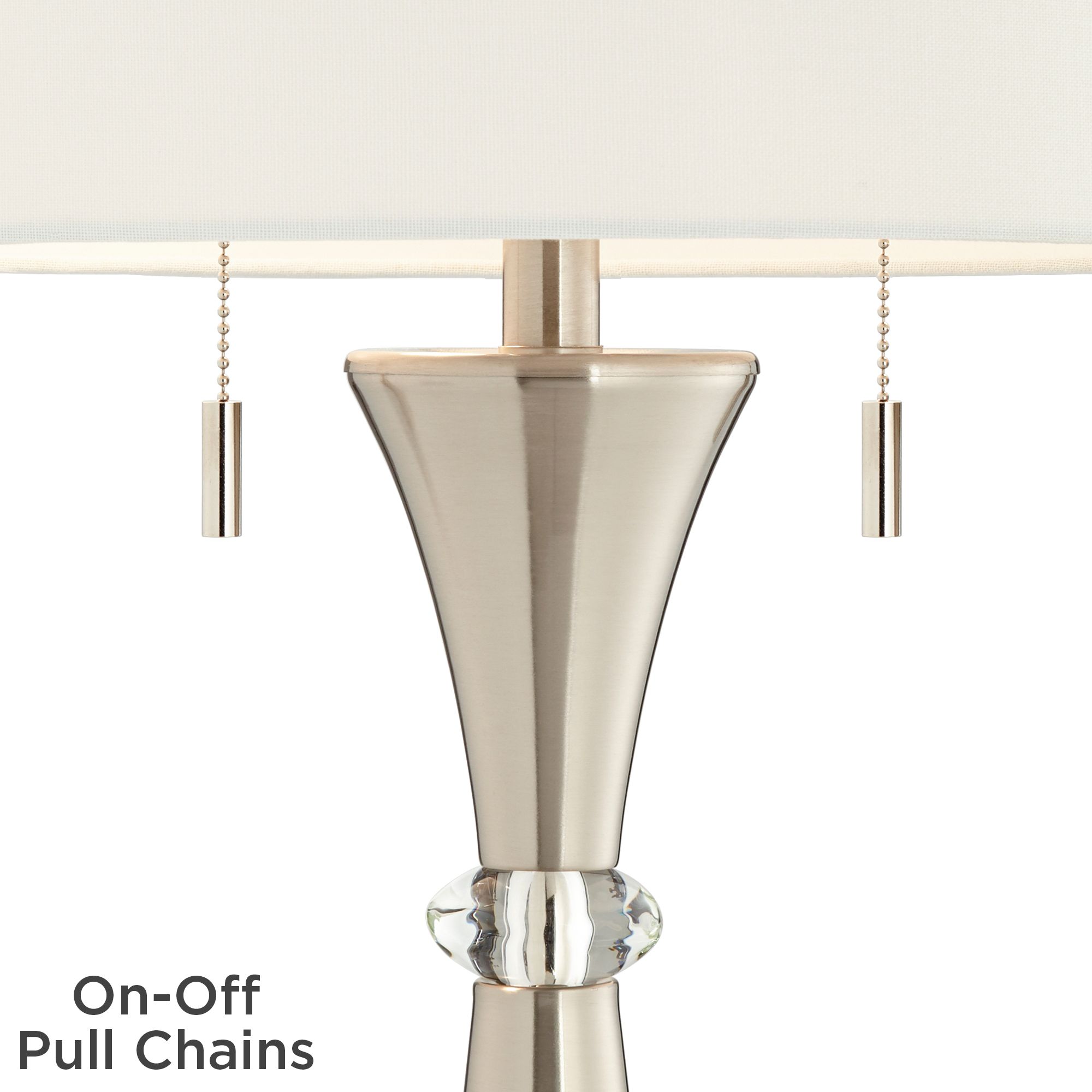 Image 4 Possini Euro Rachel 28" Metal Column Modern Table Lamps Set of 2 more views