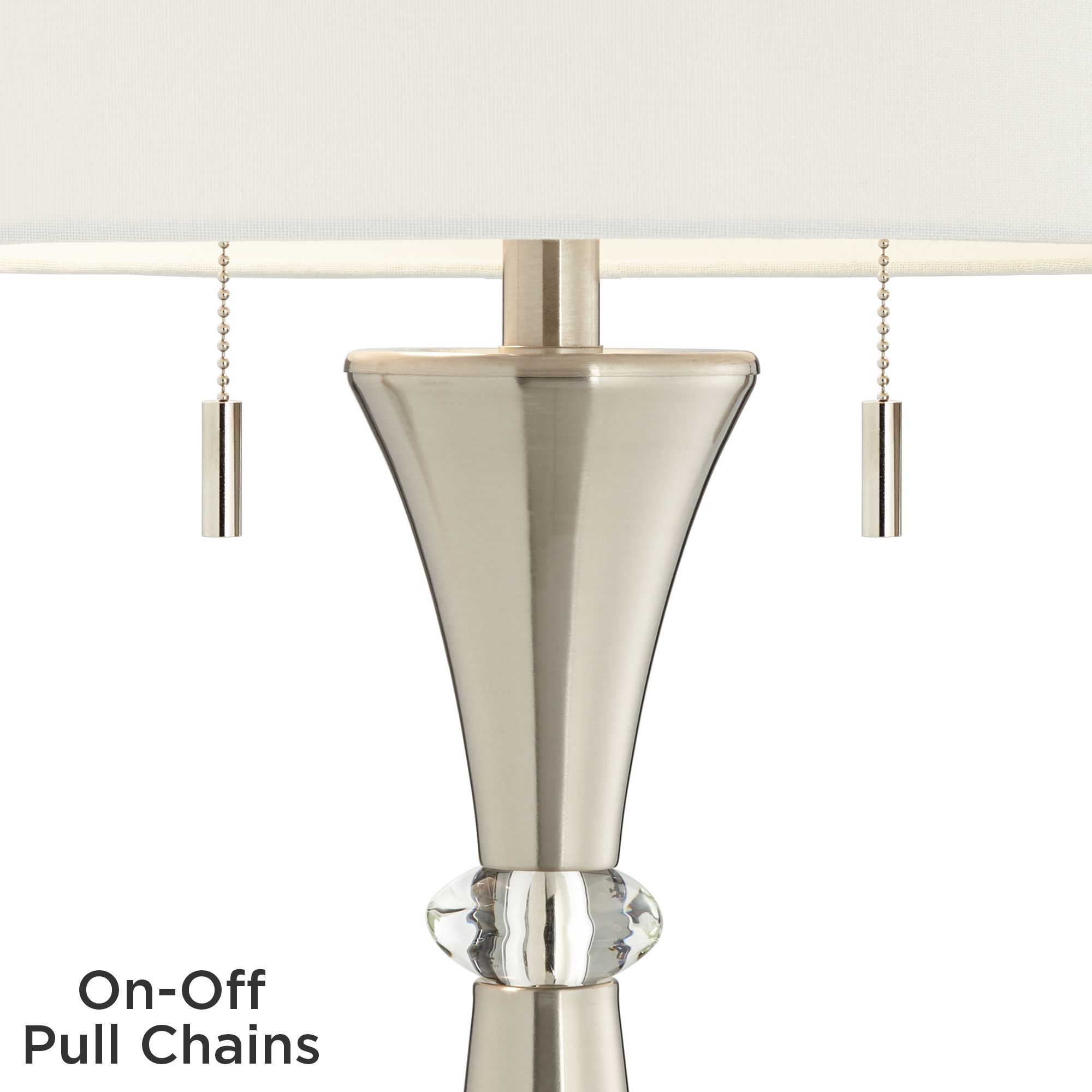 Image 3 Possini Euro Rachel 29 1/2" Metal Table Lamps with Square Risers more views