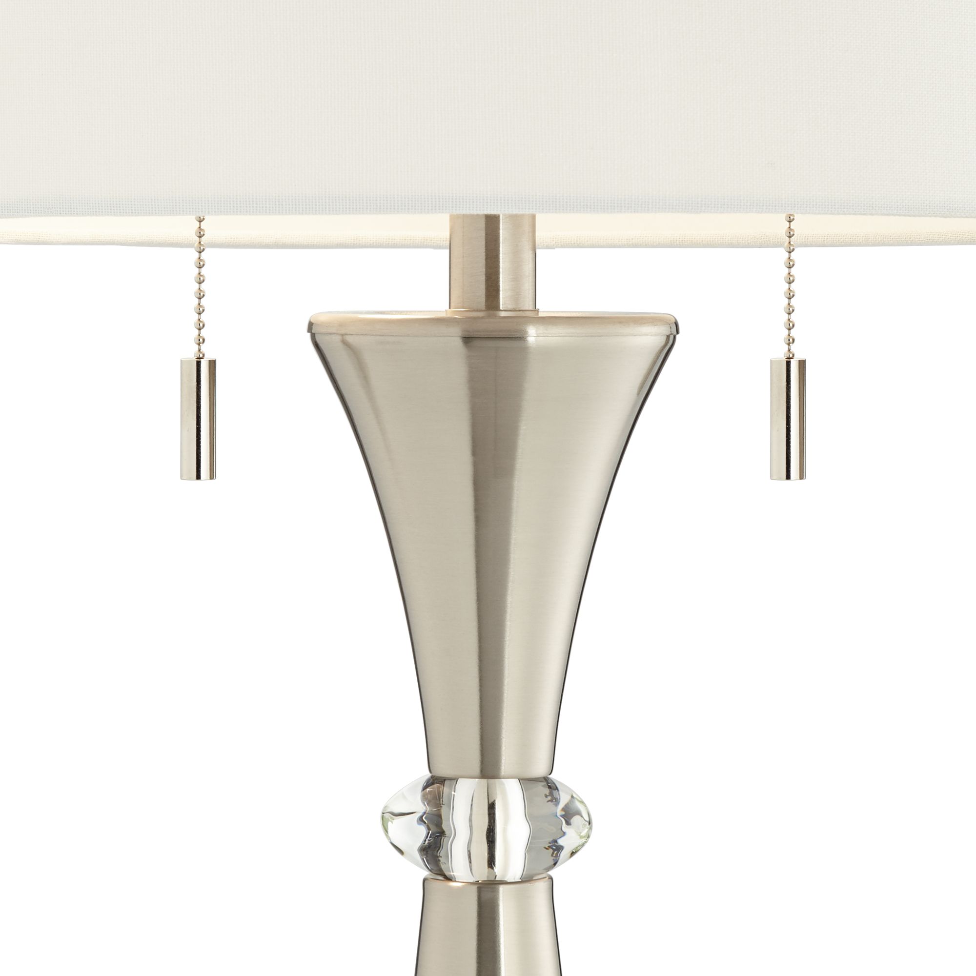 Image 4 Possini Euro Rachel Concave Column Lamps Set of 2 with Table Top Dimmers more views