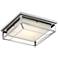 Possini Euro Radcliffe 12" Wide Matte Nickel LED Outdoor Ceiling Light