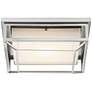 Possini Euro Radcliffe 12" Wide Matte Nickel LED Outdoor Ceiling Light