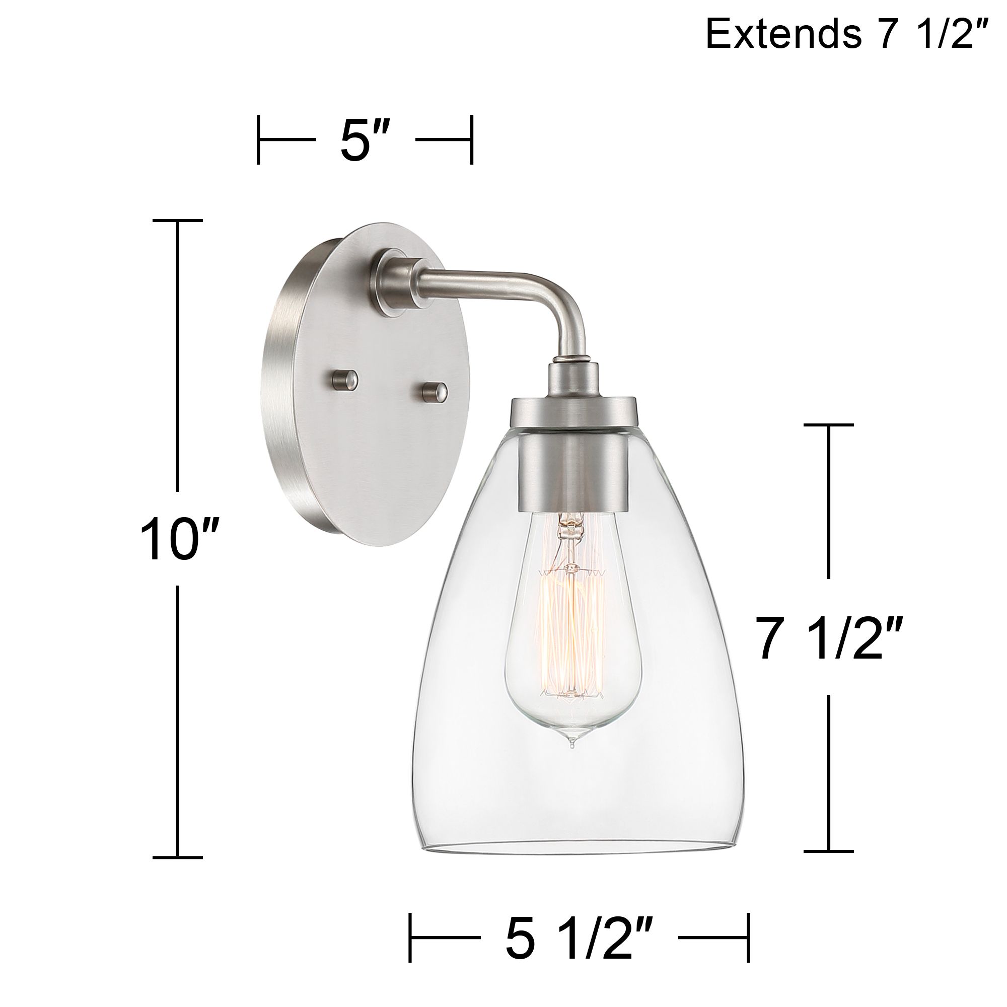 Possini Euro Raden 10" High Brushed Nickel Wall Sconce in scene