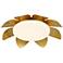 Possini Euro Radiance 16" Wide Brass Flower LED Ceiling Light