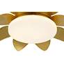 4_Possini Euro Radiance 16" Wide Brass Flower LED Ceiling Light more views