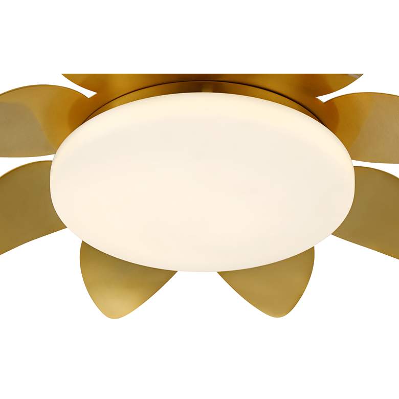 Image 4 Possini Euro Radiance 16"W Brass Flower LED Ceiling Light more views
