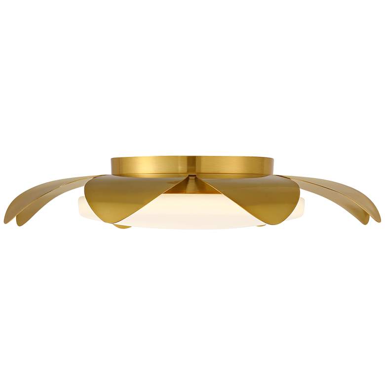 Image 6 Possini Euro Radiance 16"W Brass Flower LED Ceiling Light more views
