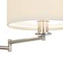 Thumbnail3 of Possini Euro Radix Plug-In Swing Arm Wall Lamp with LED Reading Arm more views