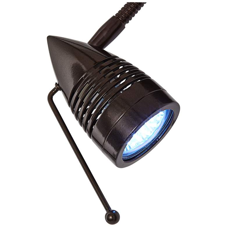 Possini Euro Radix Swing Arm Wall Lamp with LED Reading Light more views