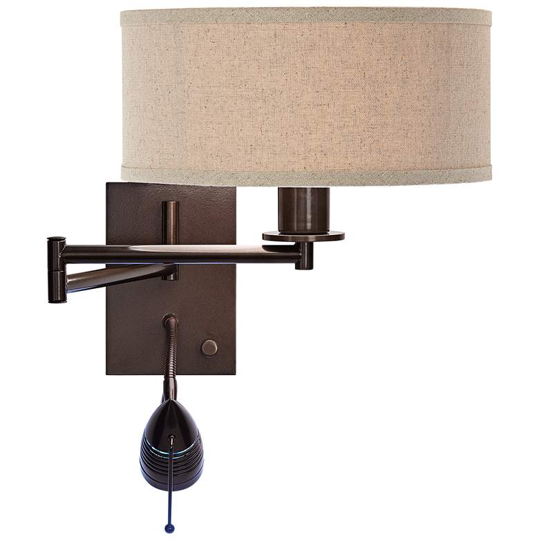Image 6 Possini Euro Radix Swing Arm Wall Lamp with LED Reading Light more views