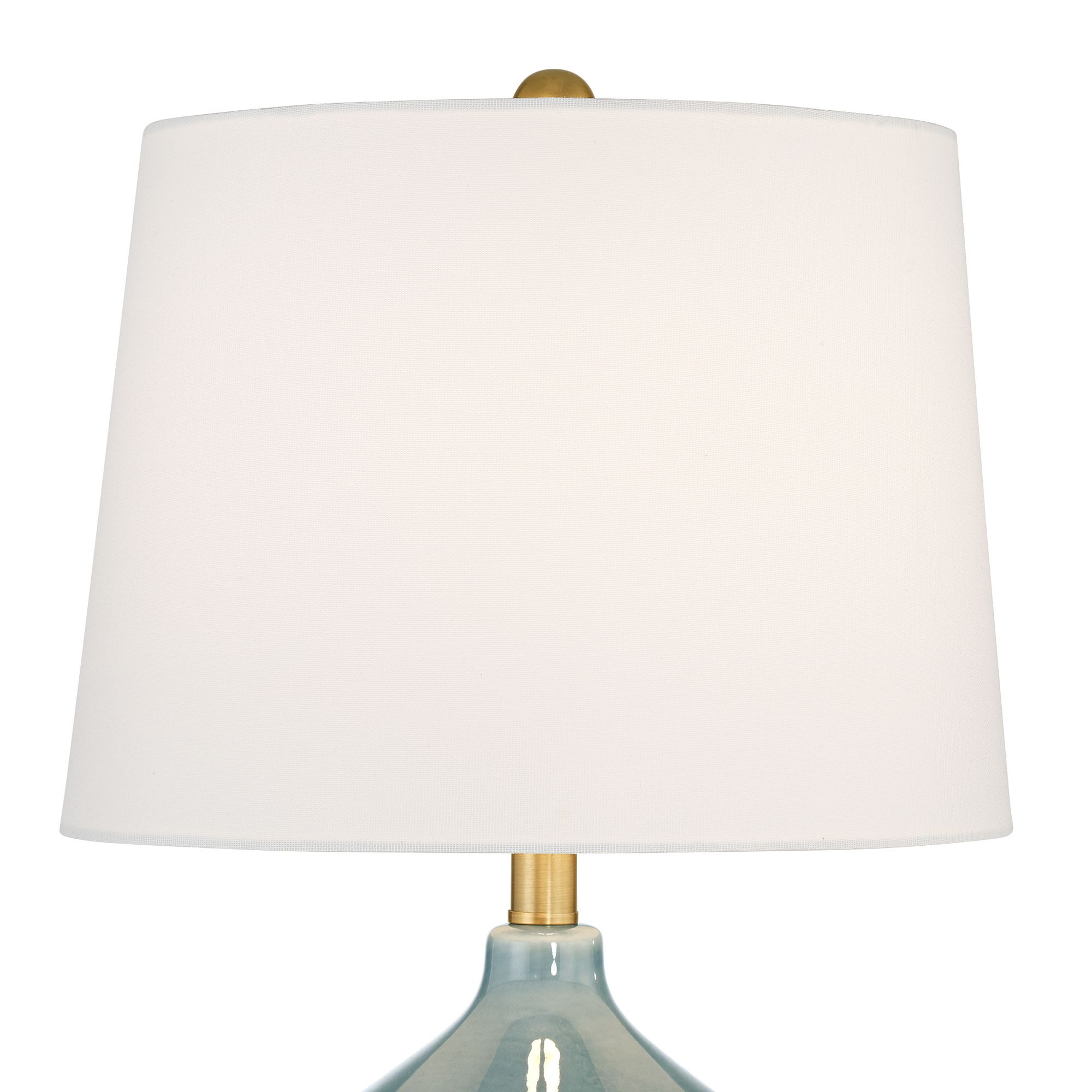 Image 2 Possini Euro Rafael 25 1/2"H Pastel Blue Ceramic Table Lamp Set of 2 more views