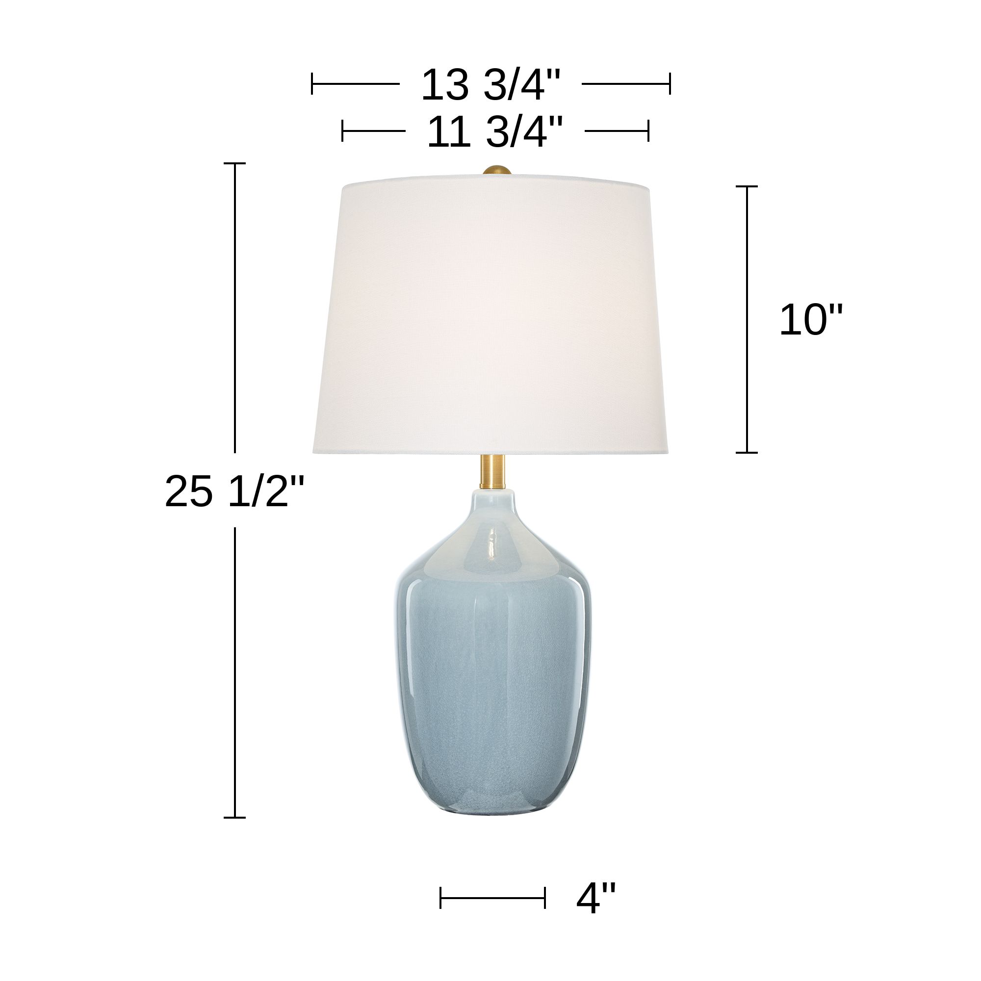 Possini Euro Rafael 25 1/2"H Pastel Blue Ceramic Table Lamp Set of 2