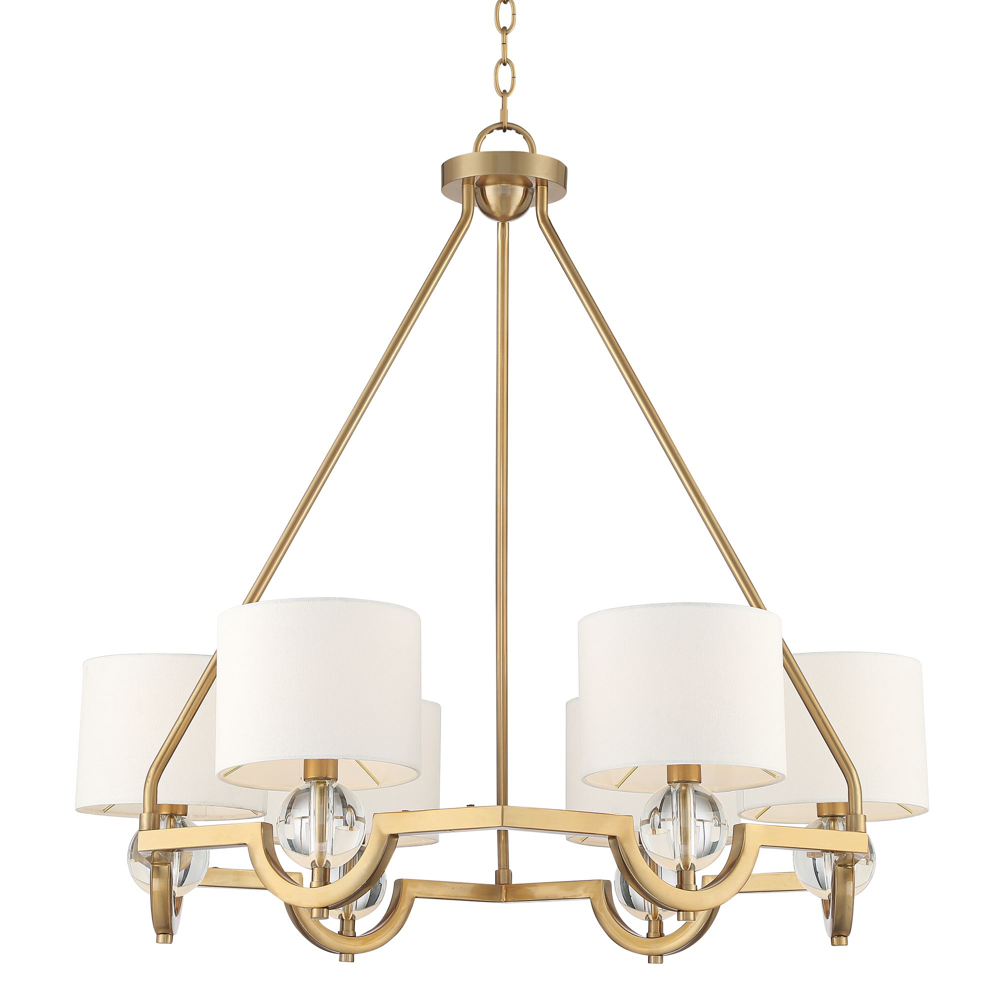 Image 3 Possini Euro Rainey 32 3/4" Wide Brass Crystal Shade Luxury Chandelier