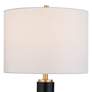 4_Possini Euro Rainier 30 1/2"H Black Faux Leather Column Table Lamp more views
