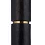 6_Possini Euro Rainier 30 1/2"H Black Faux Leather Column Table Lamp more views
