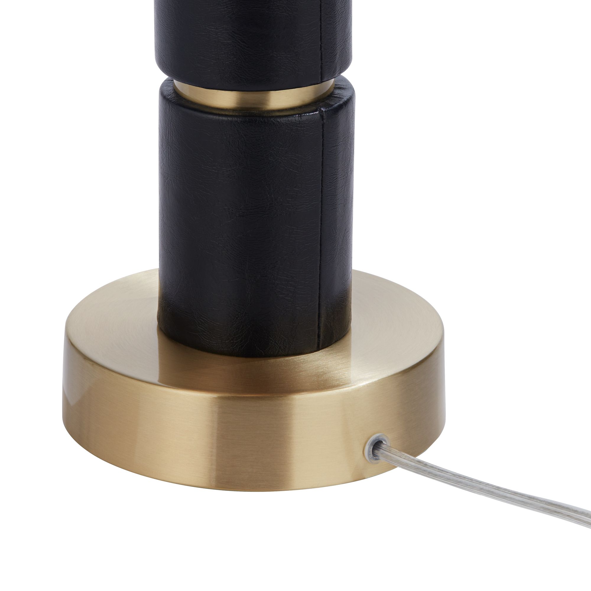 Possini Euro Rainier 30 1/2"H Faux Leather Table Lamp with Dimmer