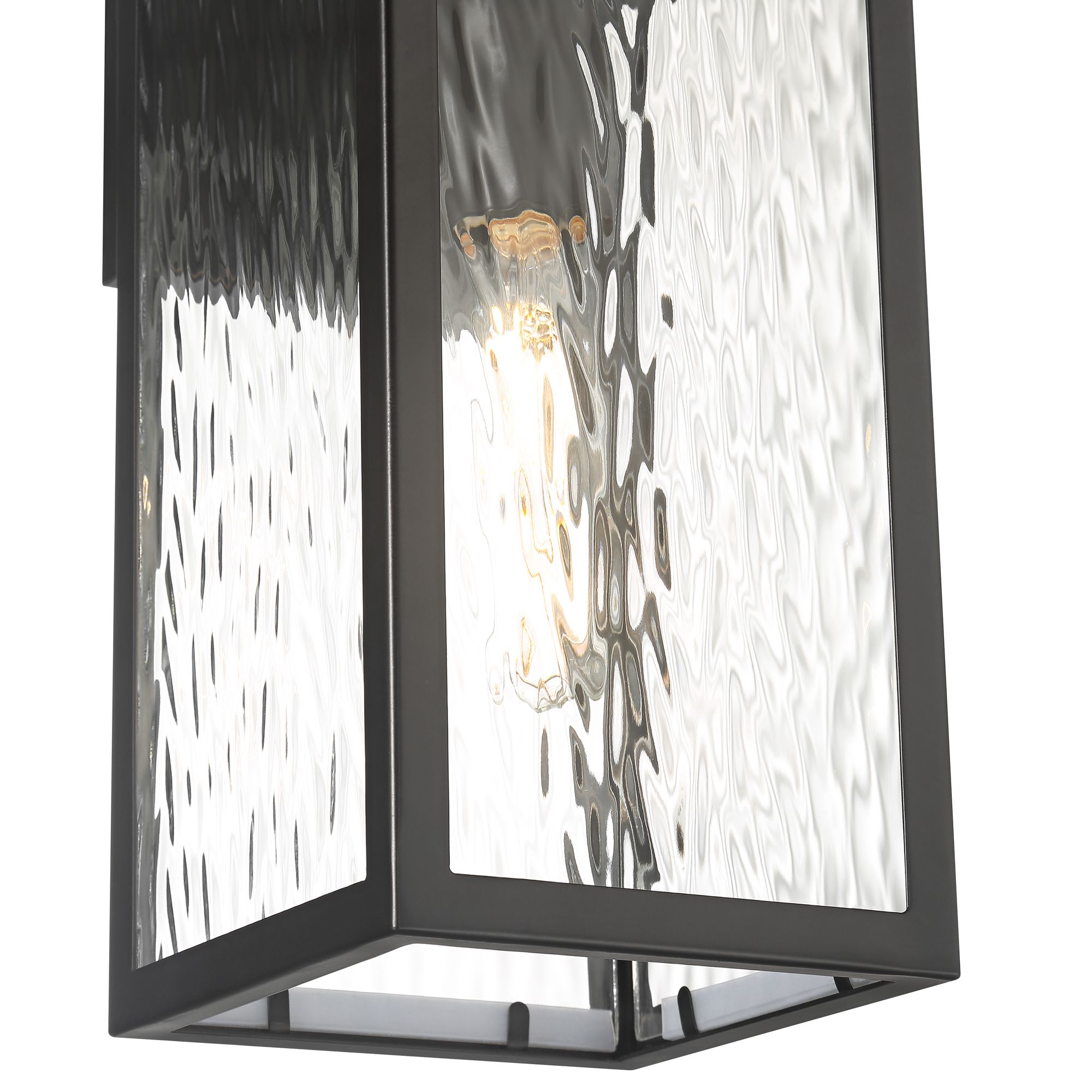 Image 4 Possini Euro Ralph 15" High Black Metal Water Glass Outdoor Wall Light more views